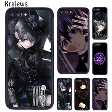 Чехол для телефона krajeeves Anime Black Butler Ciel Phantomhive для iPhone 5 6S 7 8 plus 11 Pro X XR XS Max Samsung GalaxyS7 S8 S9 S10 2024 - купить недорого