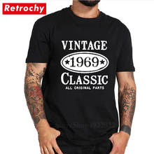 Classic three colors design tshirt Vintage 1969 urban men t-shirt 50th birthday gift t shirt Group team clothing Funny party tee 2024 - buy cheap