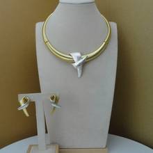 Yuminglai-Conjunto de collar y pendientes, joyería de diseño, disfraz de Dubái, FHK8044 2024 - compra barato