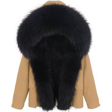 2021 natural fur lining parka coat real fur coat winter jacket women natural raccoon fur collar warm thick waterproof parkas 2024 - buy cheap