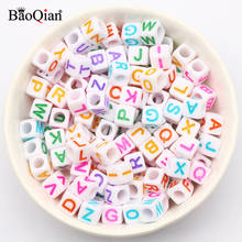 Colorful Mixed Letter Acrylic Beads 6mm Alphabet Cube Spacer Beads For Scrapbooking Decoration DIY Crafts Making Supplies 2024 - buy cheap