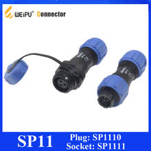 Weipu-conector SP11 Original, 2, 3, 4, 5 pines, IP68, SP11, IP68, SP1110/P, SP1111 / S 2024 - compra barato