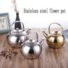 Thicker Stainless Steel Water Kettle Hotel Tea Pot with Filter Hotel Gold Siliver CoffeePot Restaurant Tea Kettle Camping Teapot 2024 - buy cheap