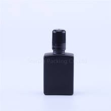 Rolo preto mate 30ml na garrafa do perfume, garrafa de rollon do óleo essencial do âmbar 30cc, recipiente pequeno do rolo de vidro 2024 - compre barato