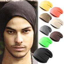 Gorro fino liso malha chapéu baggy boné manguito slouchy chapéus de esqui masculino feminino 2024 - compre barato