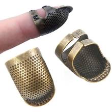 Vintage Adjustable Thimble Pin Needle Finger Protector DIY Sewing Ring Tool 2024 - buy cheap