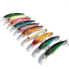 1Pcs High Long Shot Minnow Fishing Lures 110mm 13.5g Crankbait Fishing Wobblers Red 3D Eyes Artificial Hard pesca Bass tackle 2024 - buy cheap