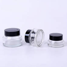 1PCS 15g/30g/50g Glass Amber Brown Cosmetic Face Cream Bottles Lip Balm Sample Container Jar Pot Makeup Store Vials 2024 - buy cheap