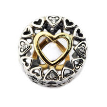Contas de cristal cz bracelete berloso, cruz dourada brilho coração contas para fazer jóias femininas prata 925 2024 - compre barato