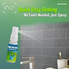 Spray de selante invacessível para parede/pia/pips/telhado, pulverizador de cola para reparo de vazamentos em paredes da casa, selante rápido de 30ml 2024 - compre barato