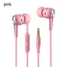 3.5mm In ear Earphone Wired Control Earbud With Mic Gaming Headset For Smart Phone Earphone Sports Music наушники для смартфона 2024 - buy cheap