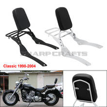 Barra de encosto do passageiro para motocicleta, com rack de bagagem, acessório para yamaha, reboque v-star, xvs 400, 650, classic 2007-2010 2024 - compre barato