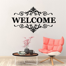 Welcome To Our Home Vinyl Wall Stickers, Home Wall Decals, Welcome Quotation Decals, Welcome To Visit, Office Room Decoration 2024 - buy cheap