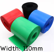 Width 110mm PVC Heat Shrink Tube Dia 70mm Lithium Battery Insulated Film Wrap Protection Case Pack Wire Cable Sleeve Colorful 2024 - buy cheap