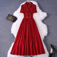Женское платье размера плюс, летнее Плиссированное шифоновое платье Miyake в горошек с коротким рукавом и коротким рукавом, S-XXL, 2020 2024 - купить недорого