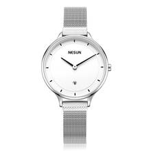 NESUN Ladies Watch Fashion Business Diamond Waterproof Calendar Watch Quartz Movement Casual Simple Watches Relogio Feminino 2024 - buy cheap