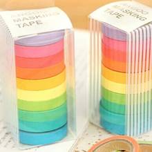 10Pcs/Lot Macarons Masking Washi Tape Set DIY Craft Decor Scrapbooking Tape for Diary Album Stationery School Supplies 10color 2024 - buy cheap