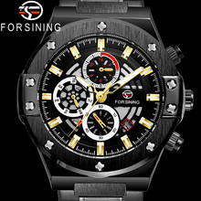 FORSINING Automatic Mechanical Men Wristwatch Military Sport Male Clock Top Brand Luxury Gold Skeleton Waterproof Man Watch 6914 2024 - buy cheap