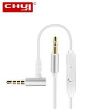 CHYI-Cable de Audio para coche de 3,5mm, conector macho-Macho, AUX, estéreo, para auriculares, Beats, altavoces, Control remoto inteligente 2024 - compra barato