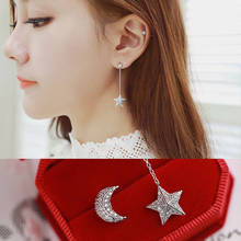 REETI 925 sterling silver Star moon Stud Earrings for Women Elegant Wedding Jewelry pendientes mujer moda 2019 Brincos 2024 - buy cheap