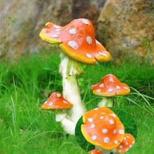 Mushroom Toadstool Miniature Ornament Fairy Garden Terrarium Dollhouse Decor Garden Decoration Ornament 2024 - buy cheap