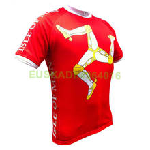 Summer Isle of Man Cycling Jersey Men Short Sleeve Red Road Bicycle Clothing Shirt Cycle Wear Mountain Maillot Ciclismo Hombre 2024 - buy cheap