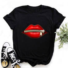 Camisa da menina do rato t, transporte da gota camiseta da menina do kawaii dos lábios 2024 - compre barato