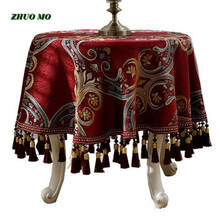 ZHUO MO Luxury European style round tablecloth tafelkleed for Home decoration Restaurant the tablecloth on the table table cover 2024 - buy cheap