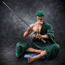 15cm Anime Figure One Piece Roronoa Zoro Santoryu Ver. Sitting Posture PVC Action Figure Toys Collection Model Gift Doll 2024 - buy cheap
