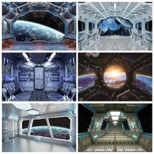 Photography Backdrops Spaceship Planet Universe Science Fiction Baby Cabinet Interior Photo Backgrounds Photocall Photo Studio 2024 - buy cheap