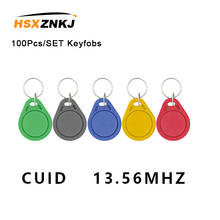 100Pcs/SET Keyfobs token label S50 13.5MHZ CUID change MF S50 1K IC key NFC clone copy block 0 can write 14443A key string 2024 - buy cheap