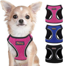 Mesh Small Dog Cat Harness Durable Nylon Dog Puppy Harness Reflective Pet Harness Adjustable For Small Dogs Chihuahua Yorkshire 2024 - buy cheap