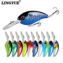 New Arrival 1pcs Fishing Lures 10cm 15g Hard Baits 7 colors Available Bass Crankbait Wobblers Fishing Tackle With 3D Eyes  Hooks 2024 - buy cheap