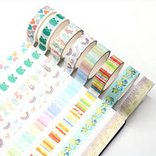 New 1PC colorful hearts , Cactus printing vintage washi tape 15mm*5m for Valentine DIY decoration paper washi tape 2024 - buy cheap