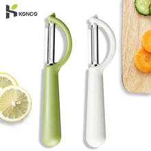 KONCO-peladores de frutas y verduras en juliana con mango ergonómico de silicona, pelador muy rápido para patatas, utensilios de cocina 2024 - compra barato