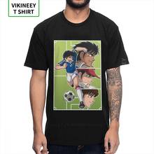 Unique Design Captain Tsubasa Graphic T Shirt Guys 100% Cotton Anime Custom O-neck Tee Shirts Oversize Shirt 2024 - buy cheap