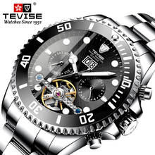 Tevise Luxury Fashion Brand Mechanical Watch Man Automatic Tourbillon Gold Watches Casual Waterproof Clock Masculino Relogio 2024 - buy cheap