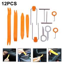 Portable  multifunctional 12Pcs Plastic Auto Car Door Clip Panel Trim Radio Dash Removal Pry Tools Kit 2024 - buy cheap