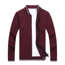 Brand Men Sweaters Autumn Men's Fashion Casual Wild Solid Color Sweaters Male Zipper Cardigan Sweater Tops 2024 - buy cheap