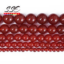 5A Natural Red Agates Round Loose Beads Natural Onxy Stone Bead 15" Strand 4mm 6 8 10 12 14 16MM DIY Bracelet For Jewelry Making 2024 - buy cheap
