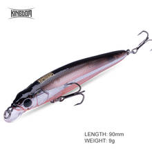 Kingdom High Quality Fishing Lure Floating Minnow hard baits 9cm 9g swimbait artificial Baits good action wobblers fishing lures 2024 - buy cheap