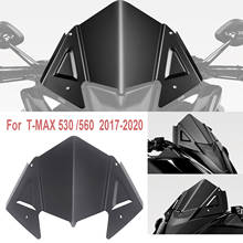 Nova motocicleta windshield windscreen capa liga de alumínio escudo vento defletor para yamaha T-MAX 530 560 tmax t max 2017-2020 2024 - compre barato
