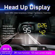 Display universal para carro a9 hud polegadas, sistema de diagnóstico odb2 com tela principal para automóveis 2024 - compre barato