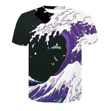 Moda tendência masculina casual de manga curta collared impresso t-shirts verão 2020 galaxy party 2024 - compre barato