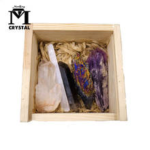 Drop Shipping Natural crystal Mineral specimen Stone Gemstone Quartz Amethyst Citrine Rock Healing Reiki wand home decor gift 2024 - buy cheap