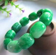 Free shipping   wonderful natural emerald hand chain / jade beads / men bracelet Bracelet for men 2024 - buy cheap