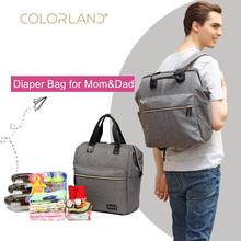 Рюкзак Colorland, сумка для детских подгузников, сумки для подгузников, сумка для мам, сумка для смены мокрых младенцев, уход за младенцами 2024 - купить недорого