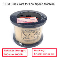 EDM Brass Wire 0.25mm Tension Strength From 900N to 1000N for Low Speed CNC EDM Wire Cutting Machine 2024 - buy cheap