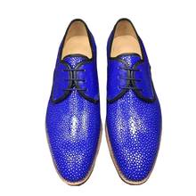 chue men shoes men dress shoes men Genuine stingray skin men formal shoes Business casual wedding banquet 2024 - buy cheap