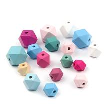 12mm/15mm/20mm Wooden Beads Mixed Multi-Faceted Octagonal Beads Making Bracelet Necklace Loose Spacer Beads Jewelry,30-50PCs 2024 - buy cheap